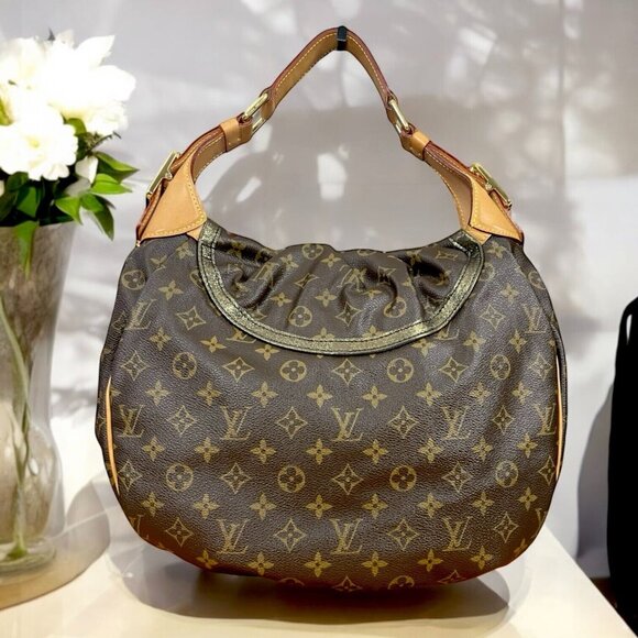 Louis Vuitton Monogram Kalahari GM Hobo Beaded Rope Shoulder Bag Metallic LV EUC - Picture 2 of 16